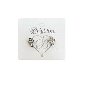 Brighton Silver Night Cross Studs